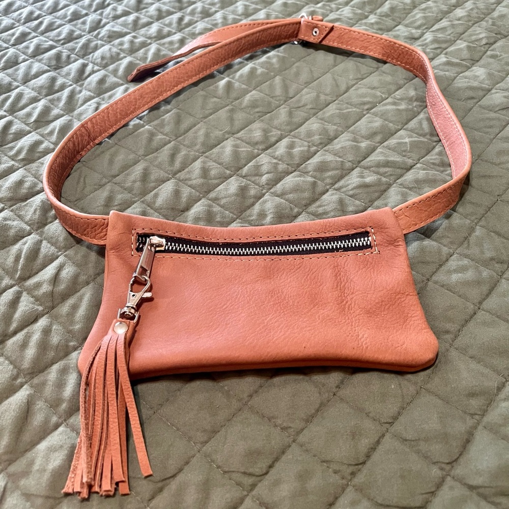 Brown Leather Waist Bag